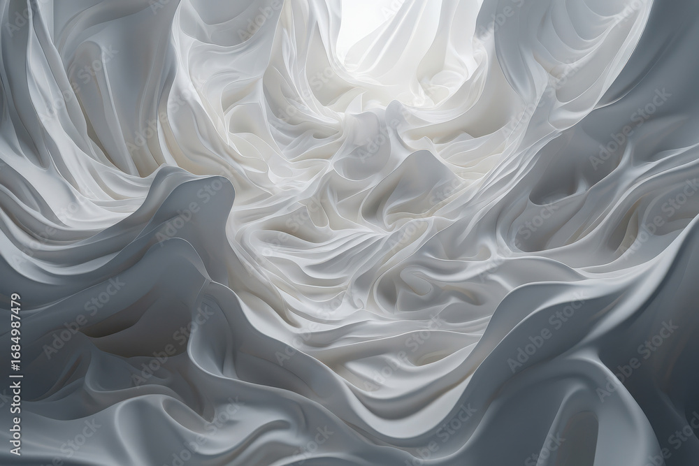 Poster abstract flowing light and shadow with ethereal movement