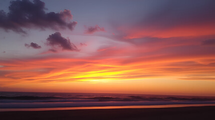 Fototapeta premium Sunset at the ocean