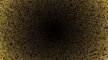 Realistic Gold binary code motion background animation with digital glitch effect. This retro technology background is full 4k and a seamless loop. - Powered by Adobe