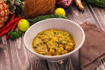 Aloo masala with green peas