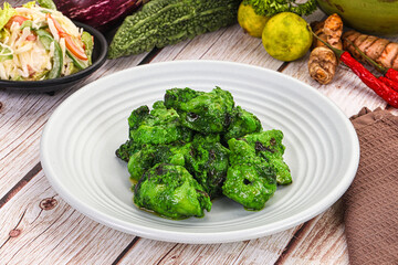 Indian green chicken mint tikka