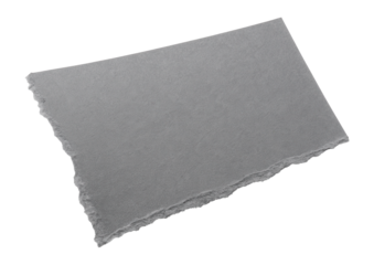 Ripped edge of a steel grey paper
