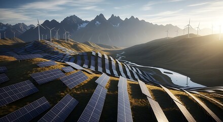 Sustainable Energy Future Harnessing Solar and Wind Power for a Cleaner Planet