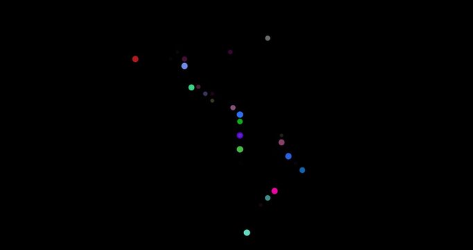 Animation Circles Entering Vibrantly in British Indian Ocean Territory Map Shape Fade