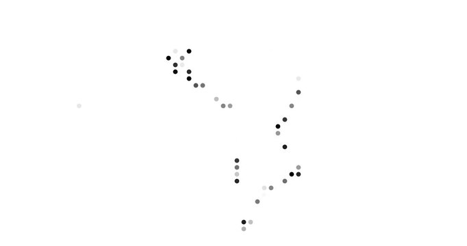 British Indian Ocean silhouette with creative circles