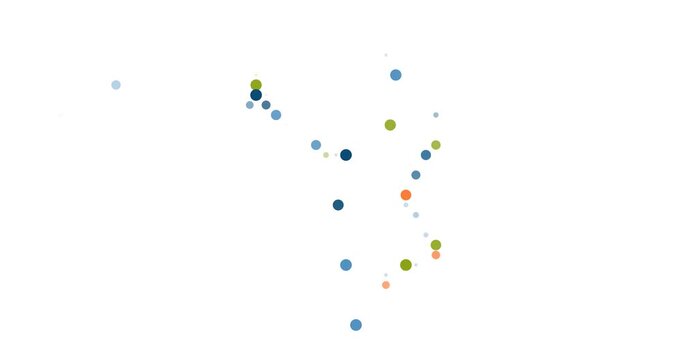 British Indian Ocean artistic silhouette from dots