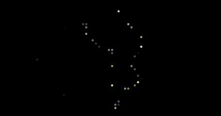 British Indian Ocean silhouette with creative circles