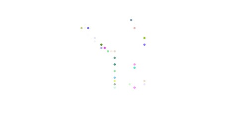 British Indian Ocean artistic silhouette from dots