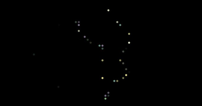 British Indian Ocean silhouette with creative circles