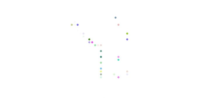 British Indian Ocean artistic silhouette from dots