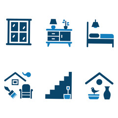 Naklejka premium Home Decor Design Vector 