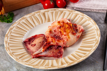 Tasty Grilled calamari for snack