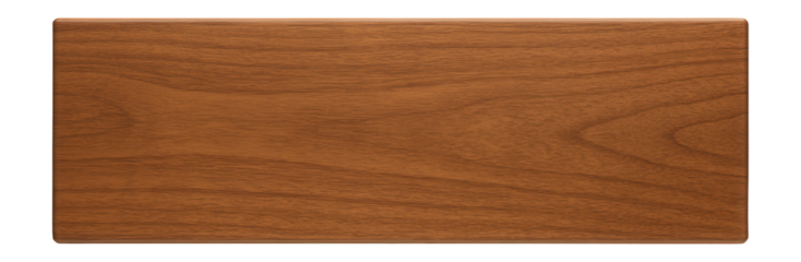 Wooden magazine rack slat with flat profile and smooth surface