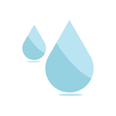 water drop  logo icon illustration flat