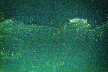 Blank grained film strip texture background with heavy grain, dust and light leak