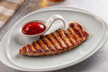 Grilled turkey breast fillet strak