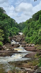 river in the mountains