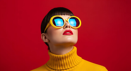 mannequin head with red hair