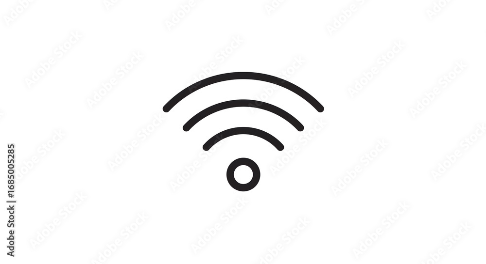 Poster wi fi connection symbol wireless network icon internet access point technology communication