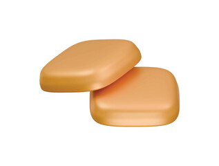 ciabatta icon 3d illustration render