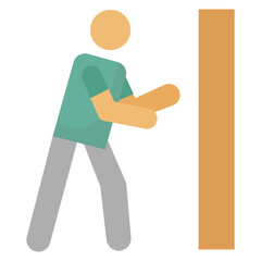 Carpenter Vector Icon which can easily modify or edit