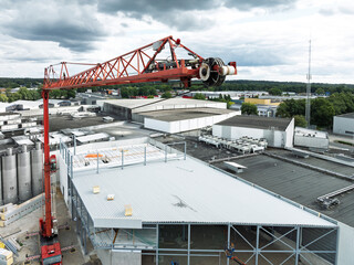 large red crane