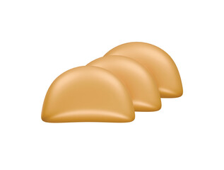 Songpyeon icon 3d illustration render