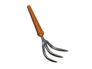 hand cultivator icon 3d illustration render
