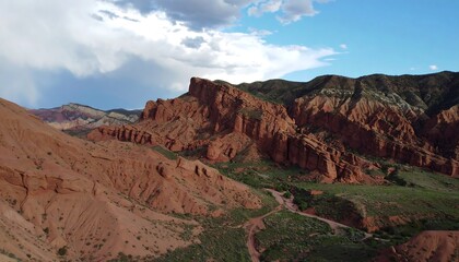Fototapeta premium Red rock canyon landscape