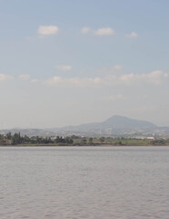 Lake Larnaka ob Cyprus.