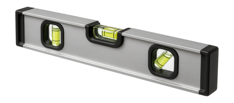 Spirit level with bubble vials