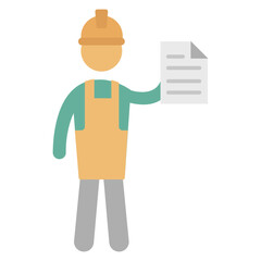 Architect Vector Icon which can easily modify or edit