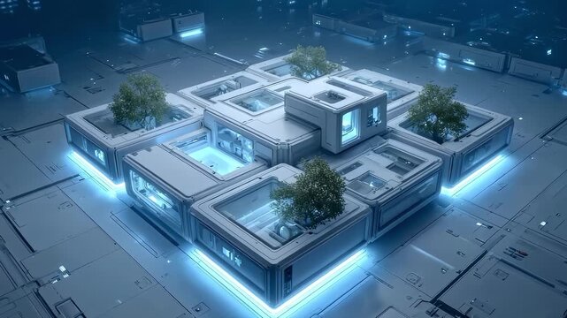 Future City Technology Ecological Architecture Design