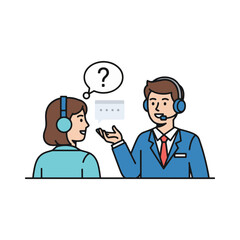 customer service vector illustration design 