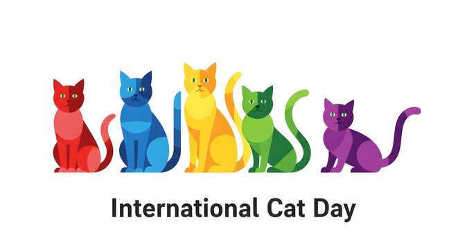 International Cat Day Creative Illustrations | Fantasy, Futuristic, Whimsical, Cartoon, Watercolor, 3D Cat Art Collection