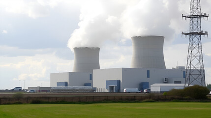 Fototapeta premium Dungeness nuclear power station comprises a pair of nuclear power stations. Dungeness A is a Magnox Power Station and is located on the Dungeness headland in the south of Kent, England.