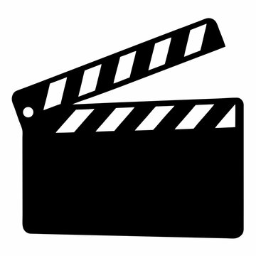Vector film clapperboard icon