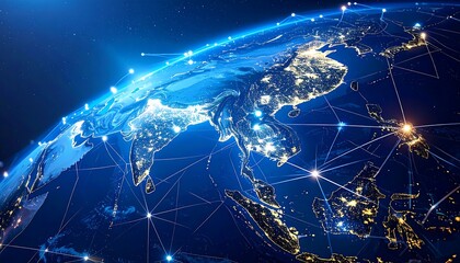 Global network interconnected Earth