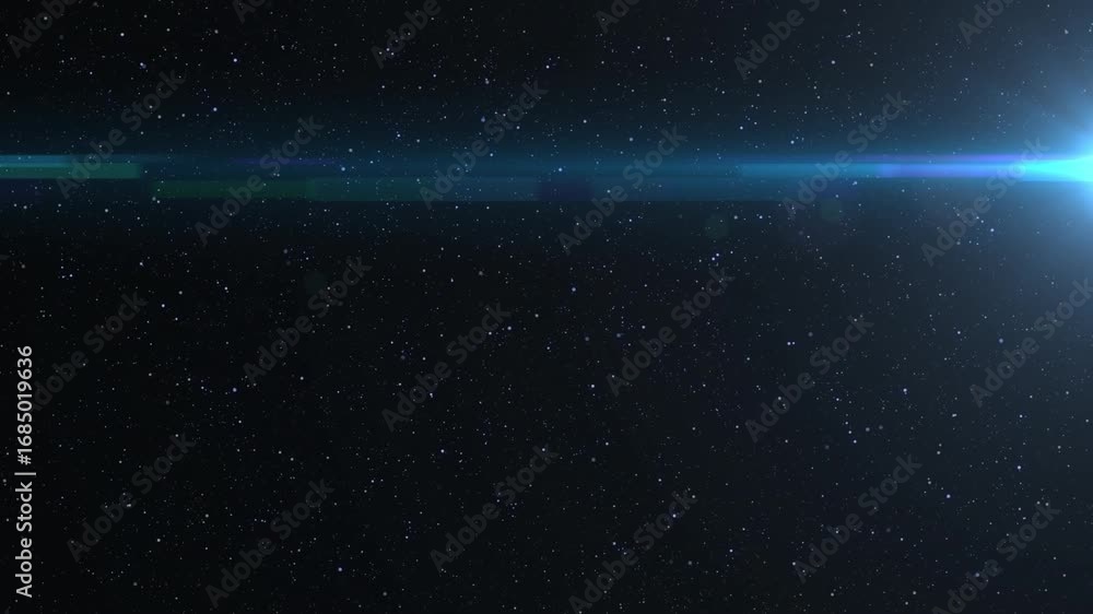 Wall mural animation of lights shining on black background