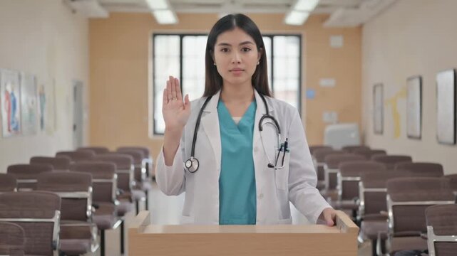 Hippocratic Oath of a doctor.