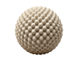 Textured Sphere with Dimples and Bumps on a Smooth Surface