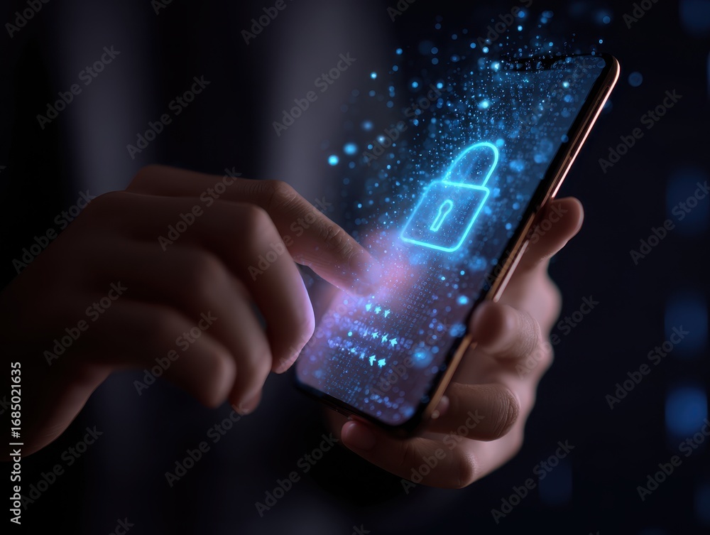 Poster person receiving an otp code through a message on their smartphone, ready to use for secure login. c
