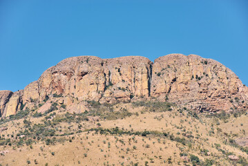 Marakele National Park safari game drive in Limpopo province, South Africa, with amazing scenic...