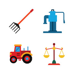 Fall season icon elements vector set.