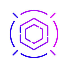 Obraz premium symbol of peace on blue