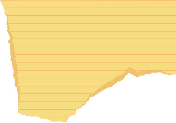 Ripped Yellow Paper