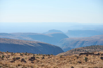 Marakele National Park safari game drive in Limpopo province, South Africa, with amazing scenic...