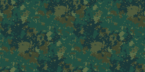 Abstract digital camouflage pattern.  Versatile, highresolution texture ideal for backgrounds, militarythemed designs, or fashion prints.