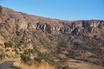Marakele National Park safari game drive in Limpopo province, South Africa, with amazing scenic...