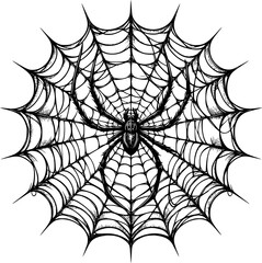 Fototapeta premium spider web vector, halloween ornament